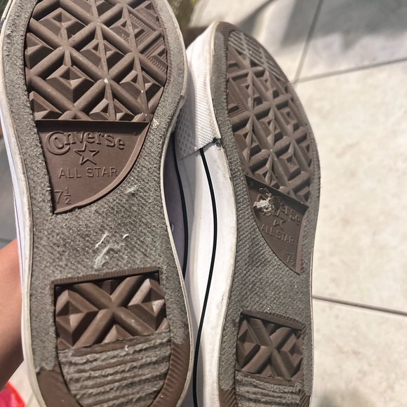 Converse Light Purple High-Tops with White Soles - Picture 7 of 8